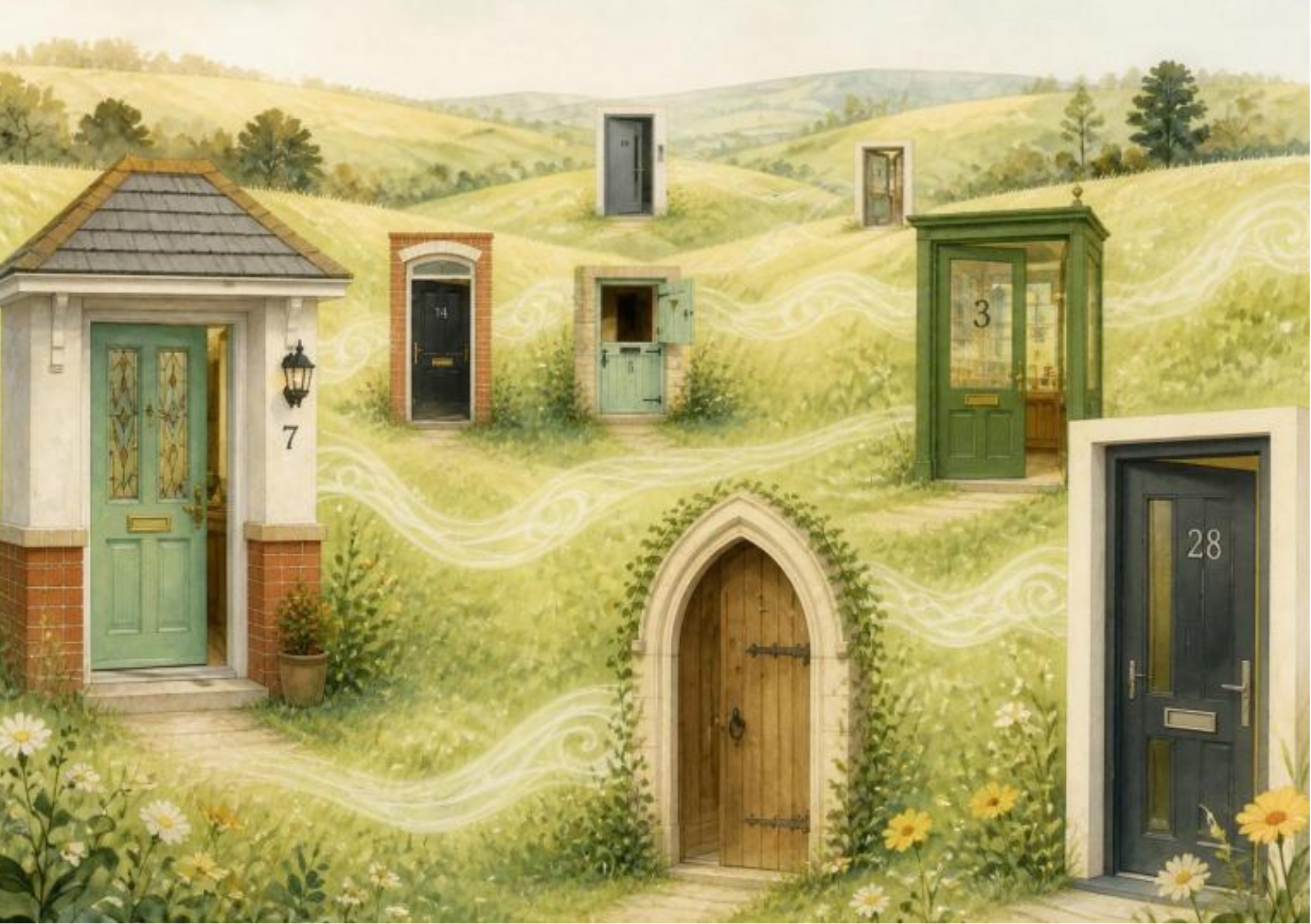 The Doors Into Bedfordshire Our Mobile House artwork