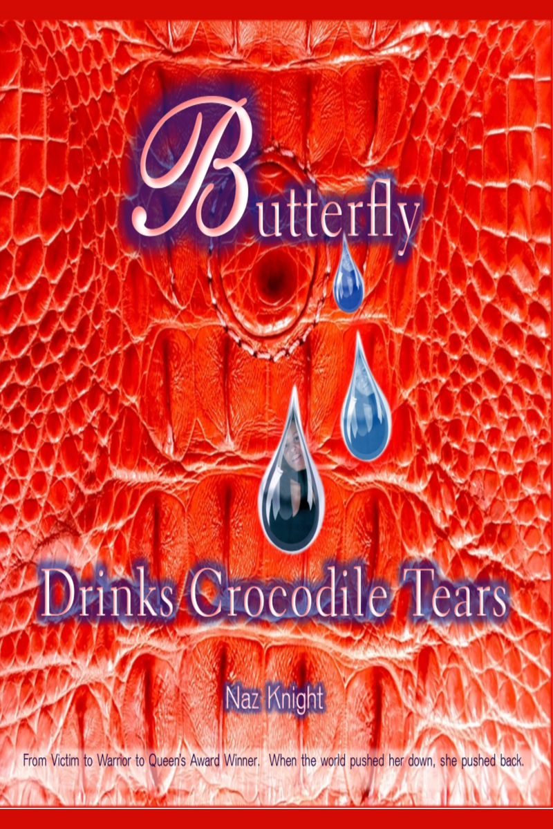 Naz Knight poetry books — Butterfly Drinks Crocodile Tears cover