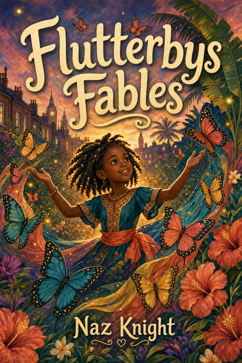 Naz Knight poetry books — Flutterbys Fables cover